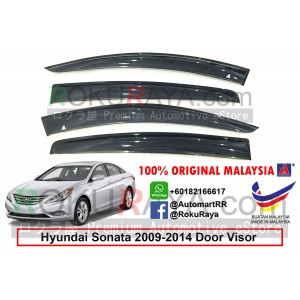 Hyundai Sonata YF (6th Gen) 2009-2014 AG Door Visor Air Press Wind Deflector (Big 12cm Width)